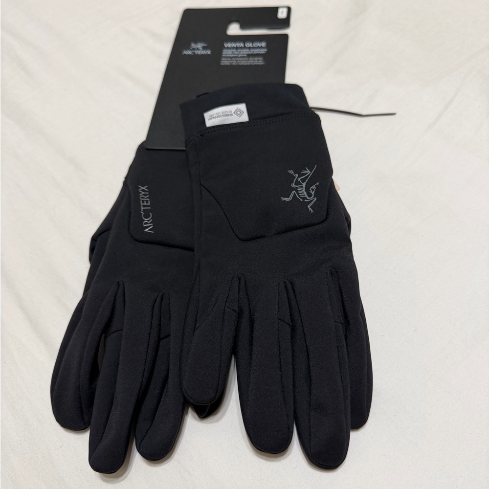 New Arc'teryx Venta Gore-Tex Gloves Black Small S $80 MSRP